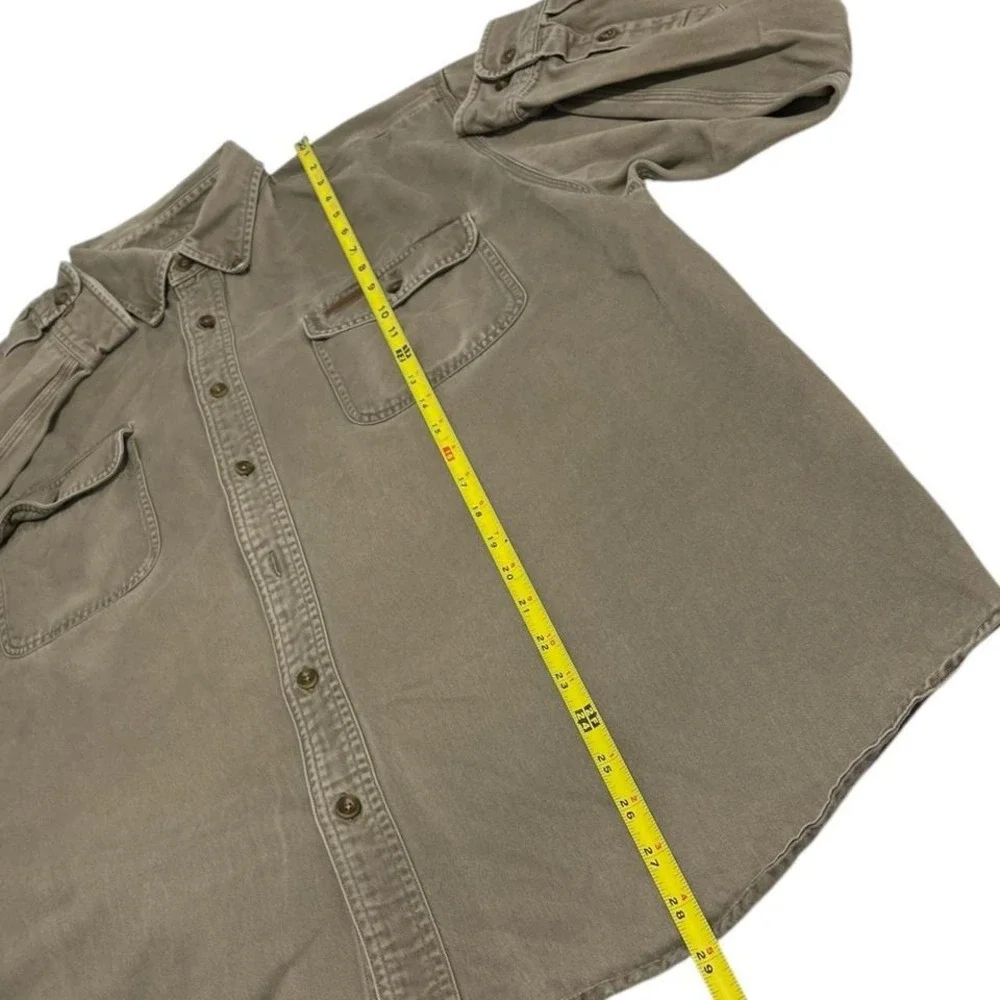 Button Up Workwear Collar Outdoors 100%‎ Cotton Men's XL